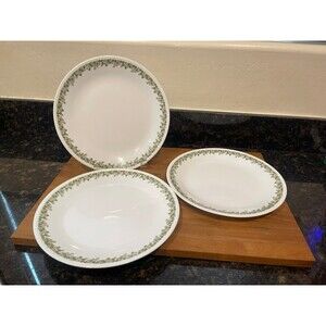 3 Vintage Corelle SPRING BLOSSOM dinner plates